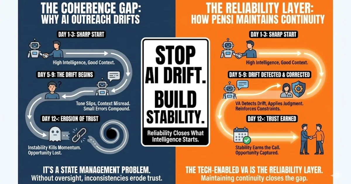 AI Does Not Fail Because It Is Dumb. It Fails Because It Drifts